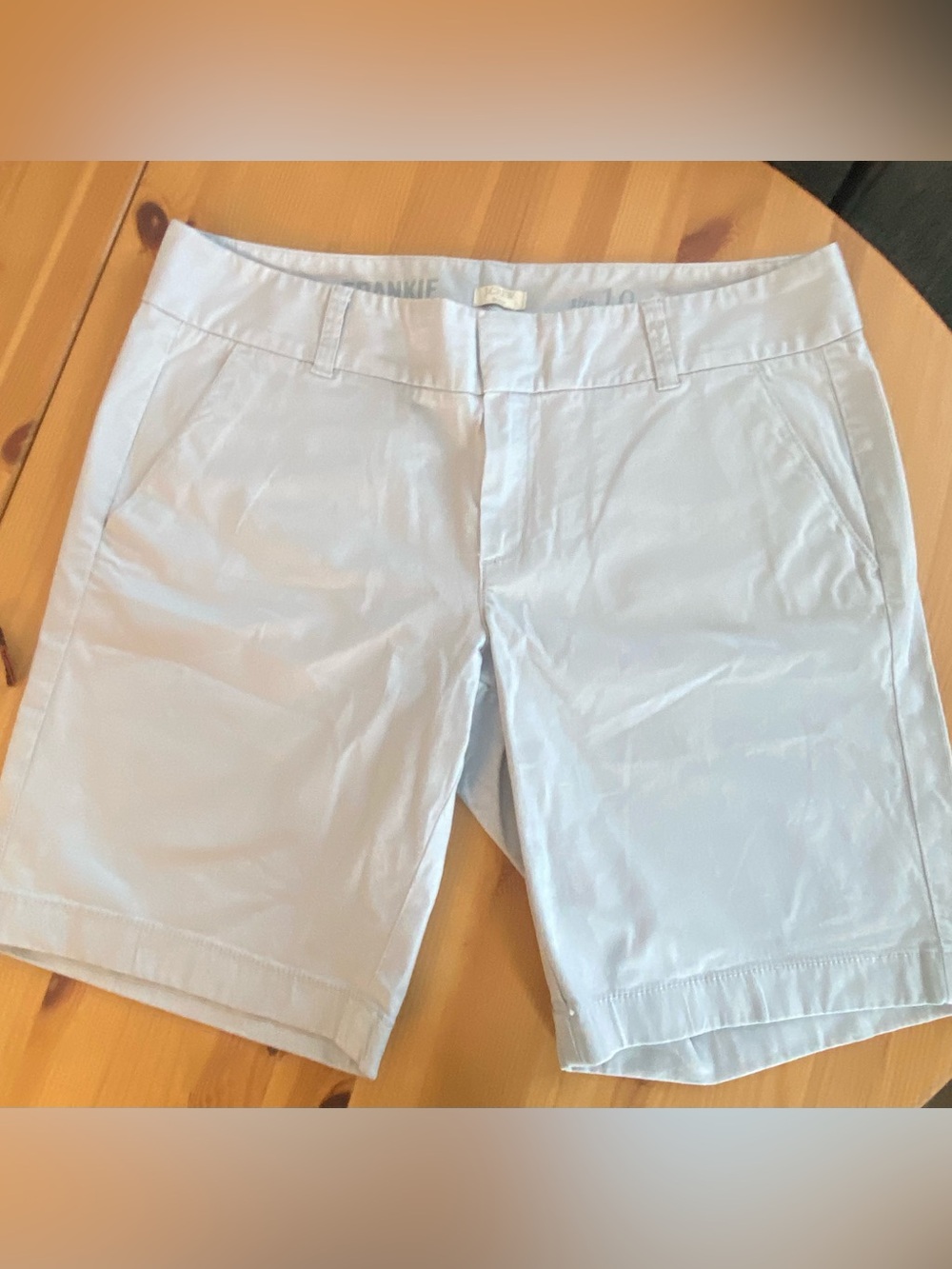 J.Crew Factory 9" Frankie Bermuda Chino Short Stretch cotton Oyster Grey 10